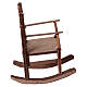 Rocking chair for 15 cm Neapolitan Nativity Scene, 10x5x10 cm s3