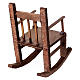 Rocking chair for 15 cm Neapolitan Nativity Scene, 10x5x10 cm s4