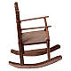 Wooden rocking chair Neapolitan nativity scene 15 cm 10x5x10 cm s3
