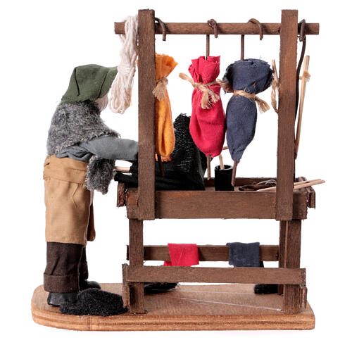 Venditore di ombrelli Presepe Napoletano 13 cm 15x15x10 cm 5