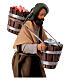 Man with tub of fish for 10 cm Neapolitan Nativity Scene s2