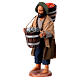 Man with tub of fish for 10 cm Neapolitan Nativity Scene s3