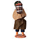 Man with tub of fish for 10 cm Neapolitan Nativity Scene s5