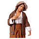 Coppia con figlio cesto 3 pz Presepe Napoletano h 30 cm s3