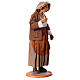Coppia con figlio cesto 3 pz Presepe Napoletano h 30 cm s10
