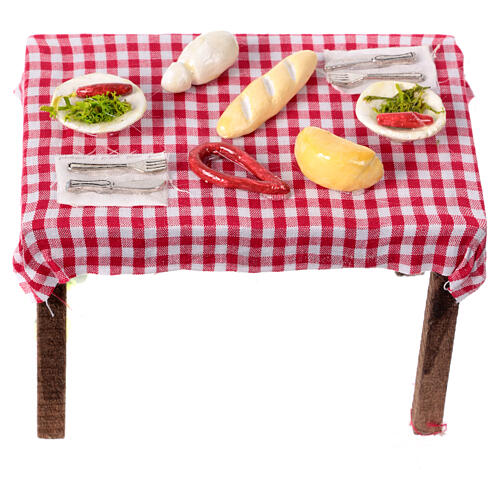 Tablée 5 pcs crèche napolitaine 14 cm 3