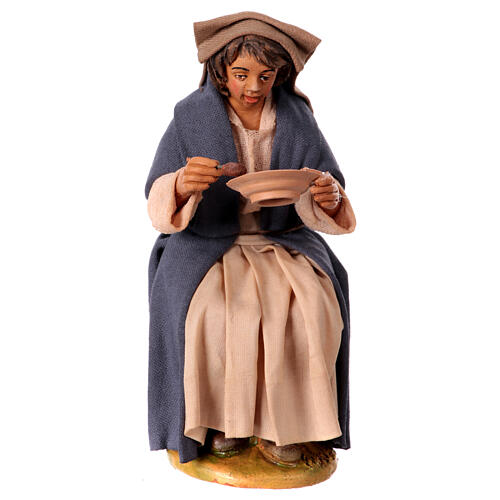 Table with guests 5 pcs Neapolitan Nativity h 14 cm 8