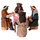 Table with guests 5 pcs Neapolitan Nativity h 14 cm s4