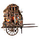 Nativity scene on cart Naples village lights 8 cm 80x90x25 cm s1