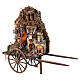 Nativity scene on cart Naples village lights 8 cm 80x90x25 cm s4
