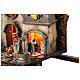 Nativity scene on cart Naples village lights 8 cm 80x90x25 cm s7