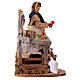 Woman with fruit stall for 30 cm animated Nativity Scene, 25x30x20 cm s3