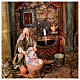 Borgo Re Magi presepe Napoli mod. E 120X100X100 cm 21 pastori 14 cm s9