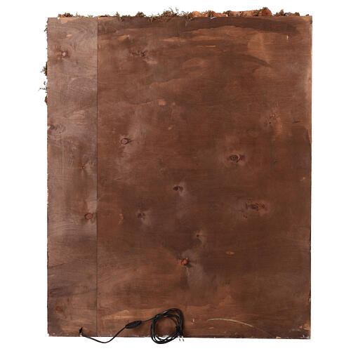 Osada Królowie Mędrcy, szopka neapolitańska mod. E, 120X100X100 cm, 21 pasterzy wys. 14 cm 14