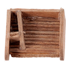 Waschbrett, Krippenzubehör, Holz, neapolitanischer Stil, für 4-6 cm Krippe, 3x3x1 cm