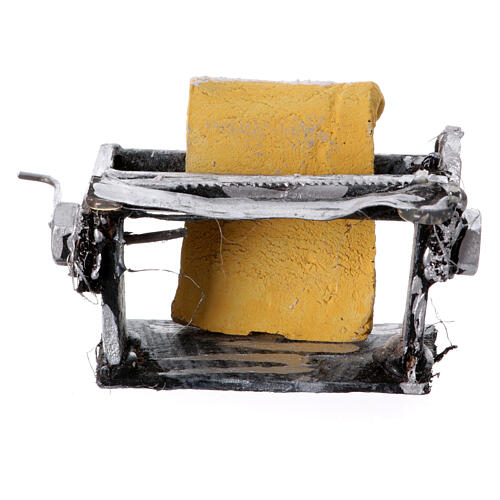 Pastamaschine, Krippenzubehör, neapolitanischer Stil, für 10-12 cm Krippe, 3x6x3 cm 4