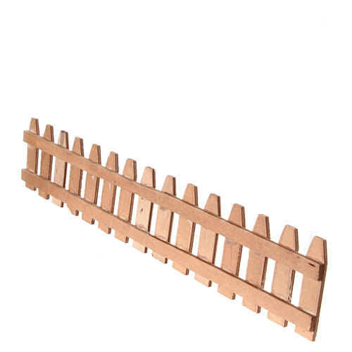 Wooden fence for 10 cm Neapolitan Nativity Scene, 35x5 cm 4