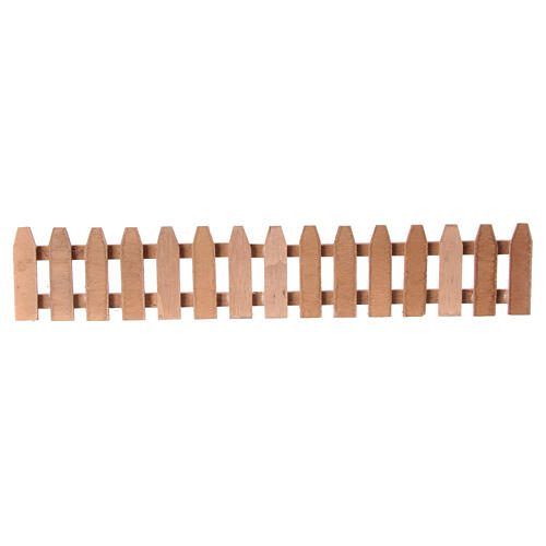 Staccionata legno presepe napoletano 10 cm 35x5 cm 1