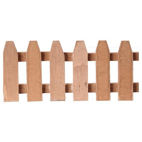 Staccionata legno presepe napoletano 10 cm 35x5 cm 3