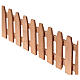 Staccionata legno presepe napoletano 10 cm 35x5 cm s2