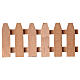 Staccionata legno presepe napoletano 10 cm 35x5 cm s3