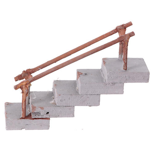 Escalera recta terracota belén napolitano 4-6 cm 10x3x10 cm 1
