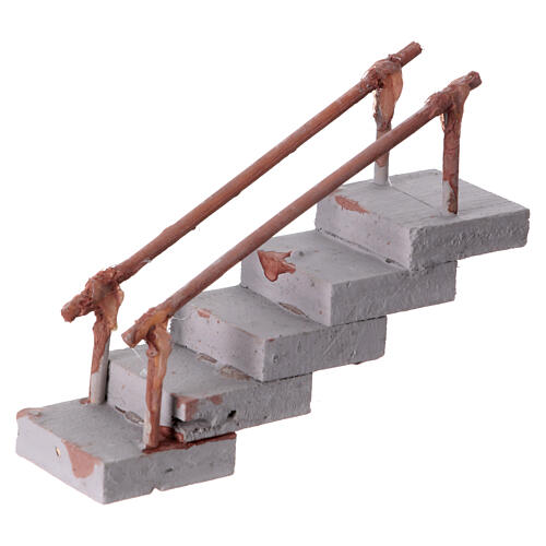 Escalera recta terracota belén napolitano 4-6 cm 10x3x10 cm 2