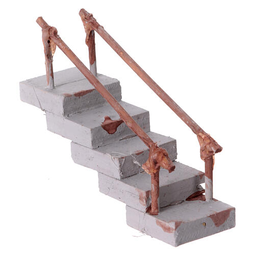 Escalera recta terracota belén napolitano 4-6 cm 10x3x10 cm 3