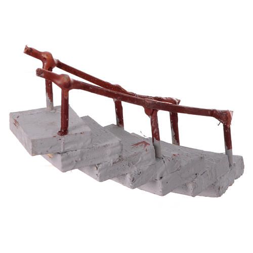 Curved staircase with 7 terracotta steps for 4 cm Neapolitan Nativity Scene, 10x10x5 cm 4