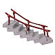 Curved staircase with 7 terracotta steps for 4 cm Neapolitan Nativity Scene, 10x10x5 cm s2