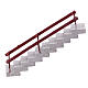 Treppenaufgang, gerade, Krippenzubehör, neapolitanischer Stil, für 10 cm Krippe, 15x20x5 cm s1