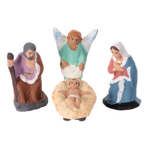 Miniature statues for 10 cm Neapolitan Nativity Scene, set of 11, h 3.5 cm 2