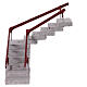 Treppenaufgang, Ecke, Krippenzubehör, neapolitanischer Stil, für 6-8 cm Krippe, 15x15x15 cm s1