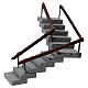 Corner staircase for 6-8 cm Neapolitan Nativity Scene, 15x15x15 cm s1