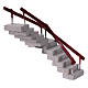 Escalier en coin crèche napolitaine 4-6 cm 10x10x20 cm s4