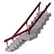 Neapolitan nativity scene staircase with railing 4-6 cm 10x10x20 cm s1