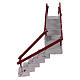 Neapolitan nativity scene staircase with railing 4-6 cm 10x10x20 cm s2