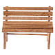 Wooden bench for 10-12 cm Neapolitan Nativity Scene, 5x10x5 cm s1