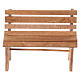 Panchina legno presepe napoletano 10-12 cm 5x10x5 cm s1