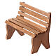 Panchina legno presepe napoletano 10-12 cm 5x10x5 cm s2