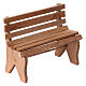 Panchina legno presepe napoletano 10-12 cm 5x10x5 cm s3