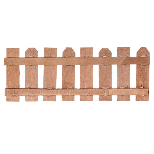 Lattenzaun aus Holz, Krippenzubehör, neapolitanischer Stil, für 10 cm Krippe, 5x15 cm 3