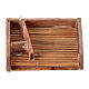 Waschbrett aus Holz, Krippenzubehör, neapolitanischer Stil, für 10 cm Krippe, 4x4x1 cm s1