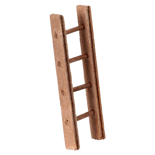 Wooden ladder for 4 cm Neapolitan Nativity Scene, 7x2 cm 3