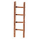 Scala a pioli legno presepe napoletano 4 cm 7x2 cm s1