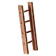 Scala a pioli legno presepe napoletano 4 cm 7x2 cm s3