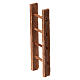 Escada de mão madeira presépio napolitano 4 cm 7x2 cm s2