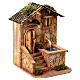 Haus mit Brunnen, Krippenzubehör, neapolitanischer Stil, für 10 cm Krippe, 20x15x20 cm s3