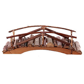 Neapolitan nativity scene wooden bridge 6-8 cm 5x20x5 cm