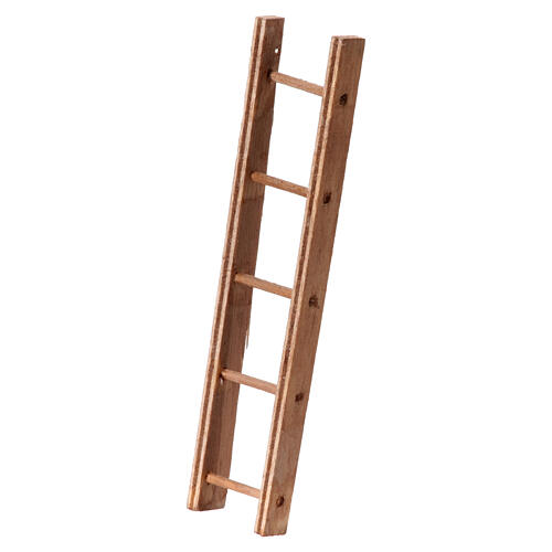 Wooden ladder of 10x3 cm for 4 cm Neapolitan Nativity Scene 2